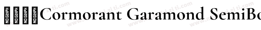 方正清刻Cormorant Garamond SemiBold Reg字体转换